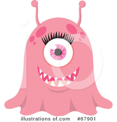 Royalty-Free (RF) Monster Clipart Illustration by Rosie Piter - Stock Sample #67901