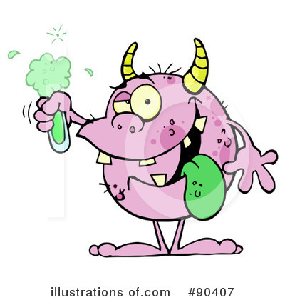Royalty-Free (RF) Monster Clipart Illustration by Hit Toon - Stock Sample #90407