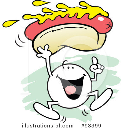 Hot Dog Clipart #93399 by Johnny Sajem