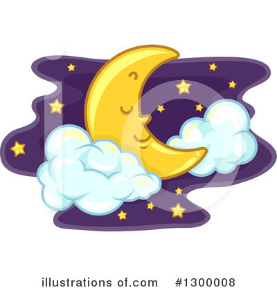 Royalty-Free (RF) Moon Clipart Illustration by BNP Design Studio - Stock Sample #1300008