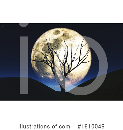 Royalty-Free (RF) Moon Clipart Illustration by KJ Pargeter - Stock Sample #1610049