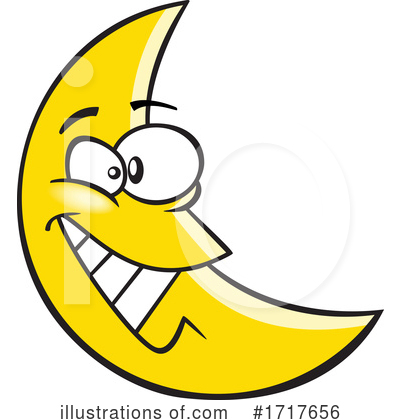 Royalty-Free (RF) Moon Clipart Illustration by toonaday - Stock Sample #1717656