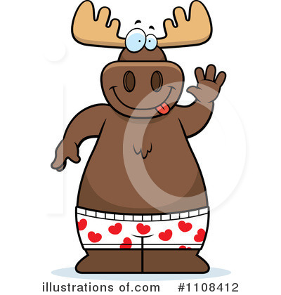 Royalty-Free (RF) Moose Clipart Illustration by Cory Thoman - Stock Sample #1108412