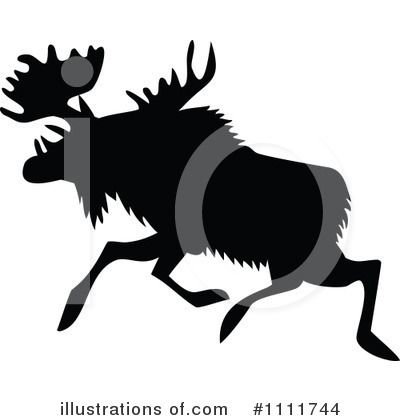 Royalty-Free (RF) Moose Clipart Illustration by Prawny Vintage - Stock Sample #1111744