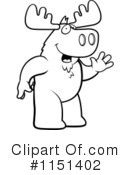 Moose Clipart #1151402 by Cory Thoman
