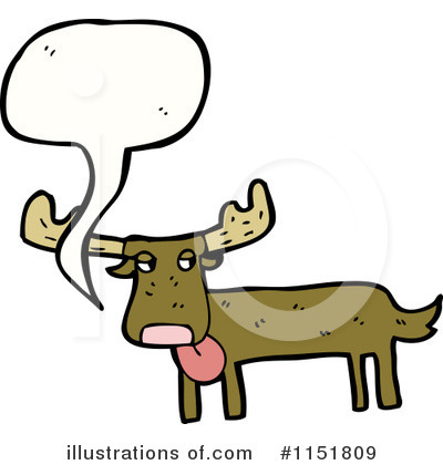 Royalty-Free (RF) Moose Clipart Illustration by lineartestpilot - Stock Sample #1151809