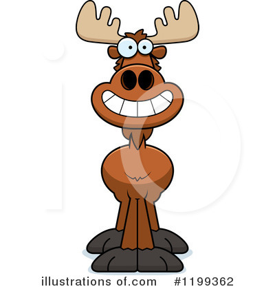 Royalty-Free (RF) Moose Clipart Illustration by Cory Thoman - Stock Sample #1199362