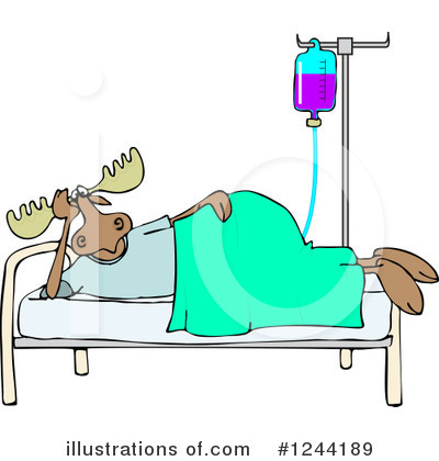 Royalty-Free (RF) Moose Clipart Illustration by djart - Stock Sample #1244189