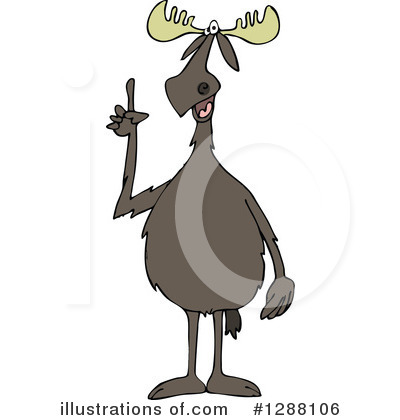 Royalty-Free (RF) Moose Clipart Illustration by djart - Stock Sample #1288106