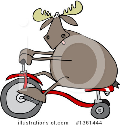 Royalty-Free (RF) Moose Clipart Illustration by djart - Stock Sample #1361444