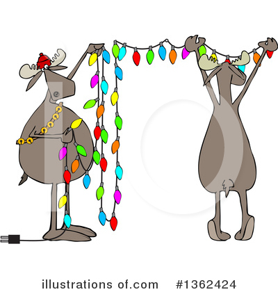 Royalty-Free (RF) Moose Clipart Illustration by djart - Stock Sample #1362424