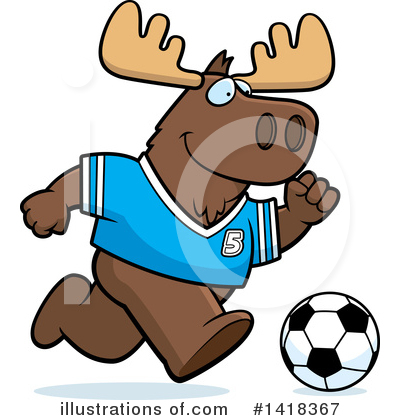 Royalty-Free (RF) Moose Clipart Illustration by Cory Thoman - Stock Sample #1418367