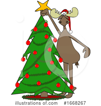 Royalty-Free (RF) Moose Clipart Illustration by djart - Stock Sample #1668267