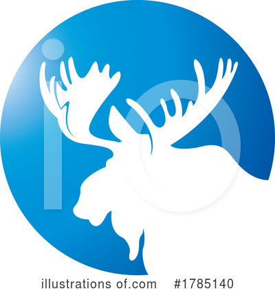 Royalty-Free (RF) Moose Clipart Illustration by Lal Perera - Stock Sample #1785140