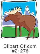 Moose Clipart #21276 by Maria Bell