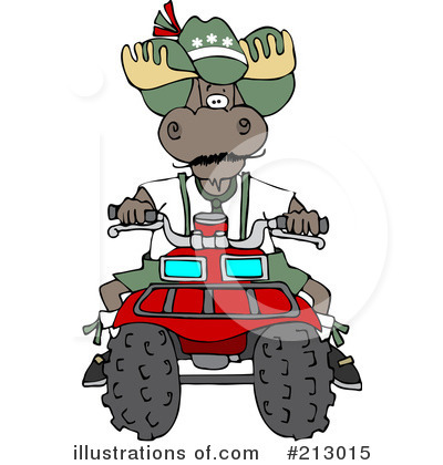 Royalty-Free (RF) Moose Clipart Illustration by djart - Stock Sample #213015