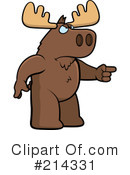 Moose Clipart #214331 by Cory Thoman