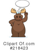 Moose Clipart #218423 by Cory Thoman