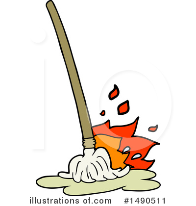 Royalty-Free (RF) Mop Clipart Illustration by lineartestpilot - Stock Sample #1490511