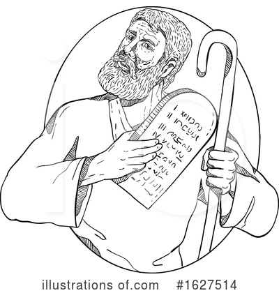 Ten Commandments Clipart #1627514 by patrimonio