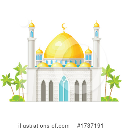 Royalty-Free (RF) Mosque Clipart Illustration by Vector Tradition SM - Stock Sample #1737191