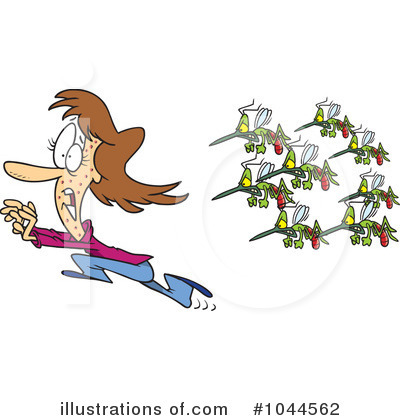 Royalty-Free (RF) Mosquito Clipart Illustration by toonaday - Stock Sample #1044562