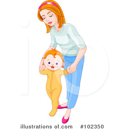 Royalty-Free (RF) Mother Clipart Illustration by Pushkin - Stock Sample #102350