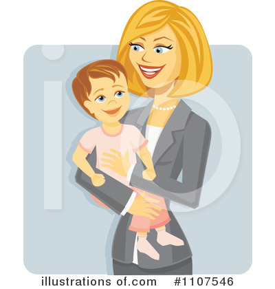 Royalty-Free (RF) Mother Clipart Illustration by Amanda Kate - Stock Sample #1107546