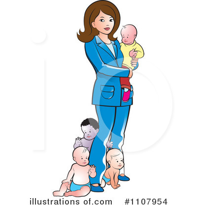 Royalty-Free (RF) Mother Clipart Illustration by Lal Perera - Stock Sample #1107954