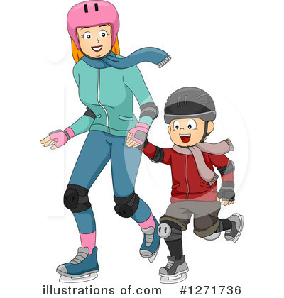 Ice Skating Clipart #1271736 by BNP Design Studio