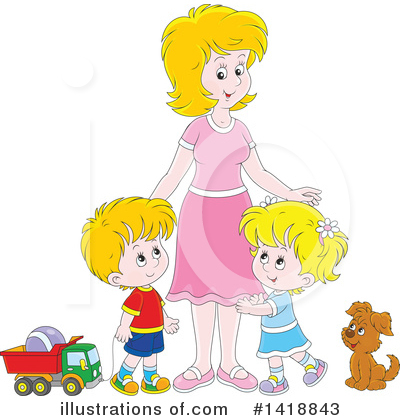 Family Clipart #1418843 by Alex Bannykh