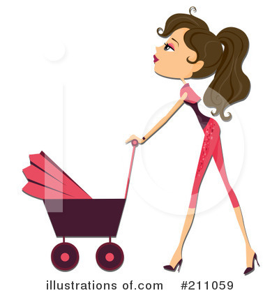Baby Stroller Clipart #211059 by BNP Design Studio