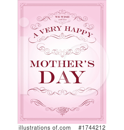 Royalty-Free (RF) Mothers Day Clipart Illustration by BestVector - Stock Sample #1744212