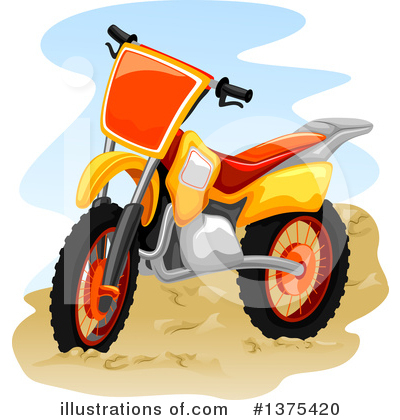 Royalty-Free (RF) Motorcycle Clipart Illustration by BNP Design Studio - Stock Sample #1375420