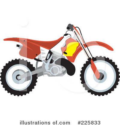Royalty-Free (RF) Motorcycle Clipart Illustration by David Rey - Stock Sample #225833