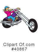 Motorcycle Clipart #40867 by Snowy