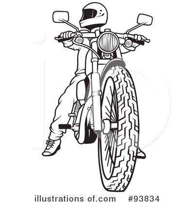 Royalty-Free (RF) Motorcycle Clipart Illustration by dero - Stock Sample #93834