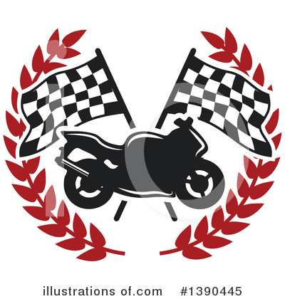 Motorcycle Clipart #1390445 by Vector Tradition SM