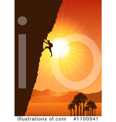 Rock Climbing Clipart #1100941 by KJ Pargeter