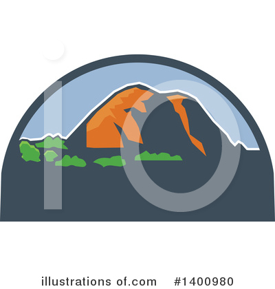 Royalty-Free (RF) Mountain Clipart Illustration by patrimonio - Stock Sample #1400980