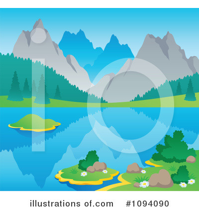 Royalty-Free (RF) Mountains Clipart Illustration by visekart - Stock Sample #1094090