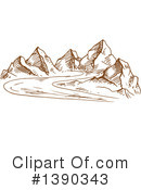 Mountains Clipart #1390343 by Vector Tradition SM