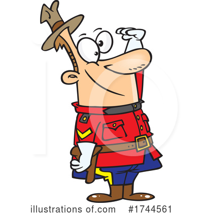 Royalty-Free (RF) Mountie Clipart Illustration by toonaday - Stock Sample #1744561