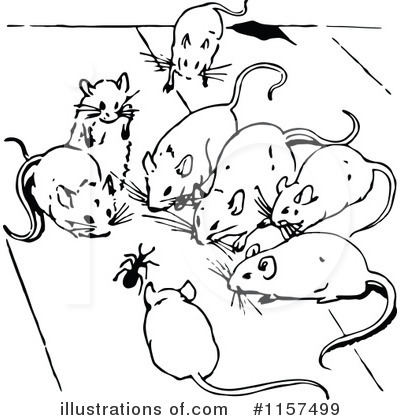Royalty-Free (RF) Mouse Clipart Illustration by Prawny Vintage - Stock Sample #1157499