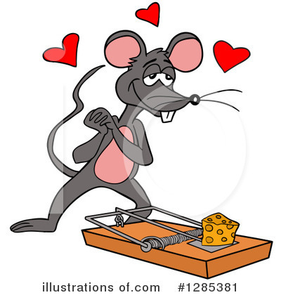 Royalty-Free (RF) Mouse Clipart Illustration by LaffToon - Stock Sample #1285381