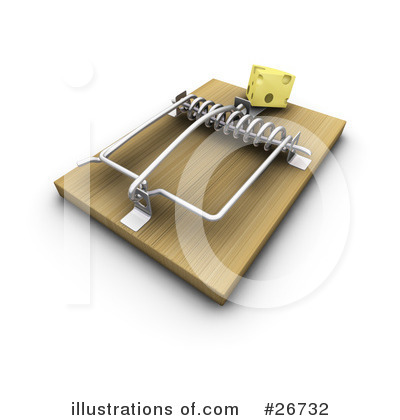Royalty-Free (RF) Mouse Trap Clipart Illustration by KJ Pargeter - Stock Sample #26732