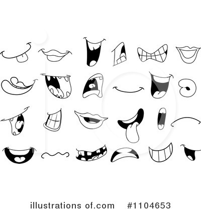 Royalty-Free (RF) Mouth Clipart Illustration by yayayoyo - Stock Sample #1104653