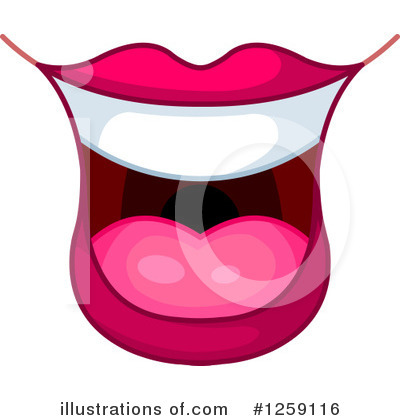 Royalty-Free (RF) Mouth Clipart Illustration by Pushkin - Stock Sample #1259116