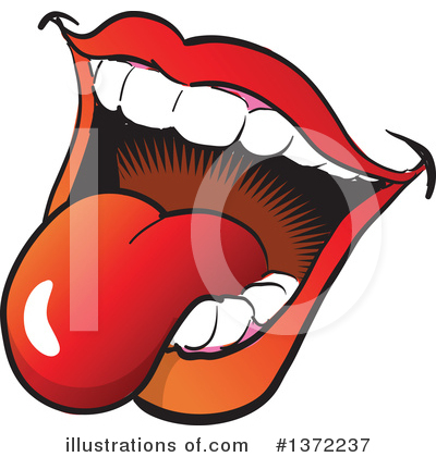 Royalty-Free (RF) Mouth Clipart Illustration by Clip Art Mascots - Stock Sample #1372237