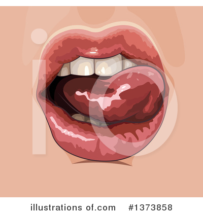 Royalty-Free (RF) Mouth Clipart Illustration by Pushkin - Stock Sample #1373858